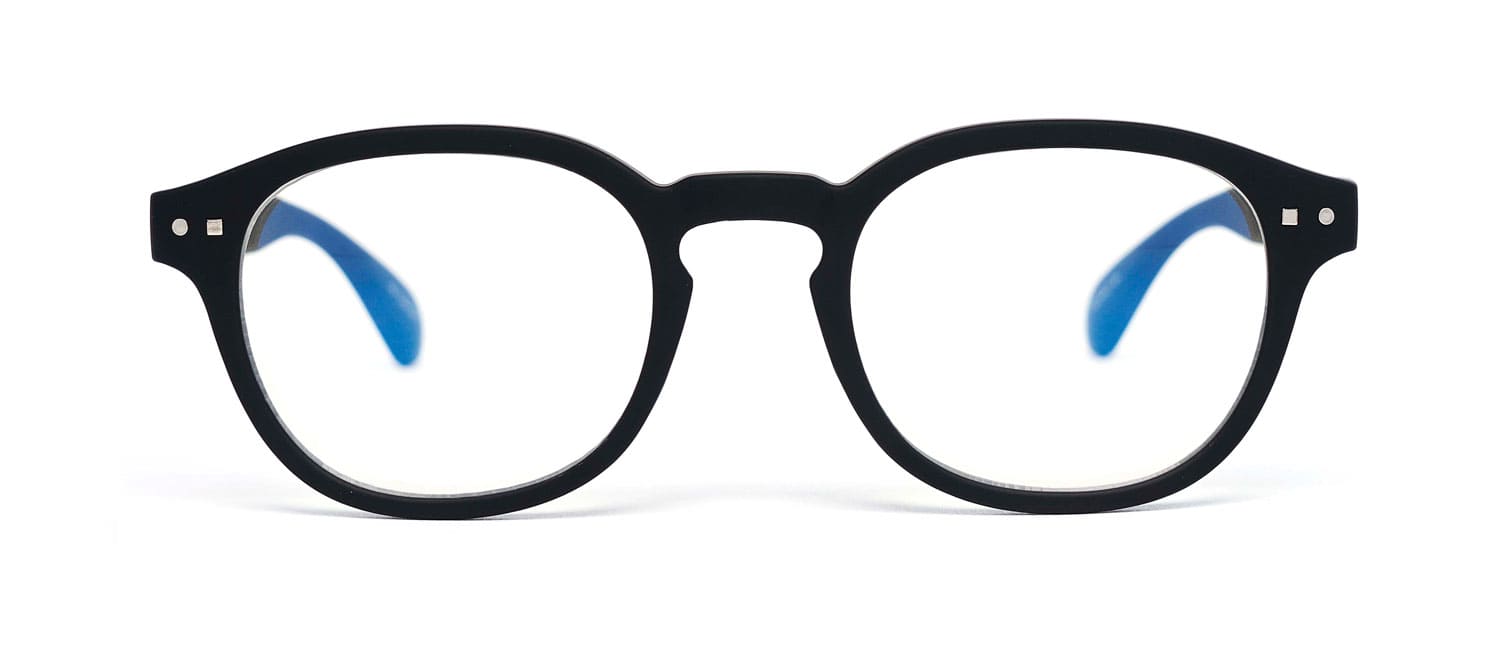 Black model 2 reading glasses front