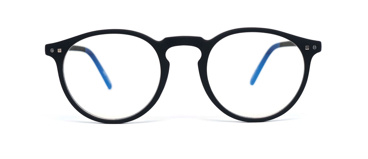Black model 3 reading glasses front