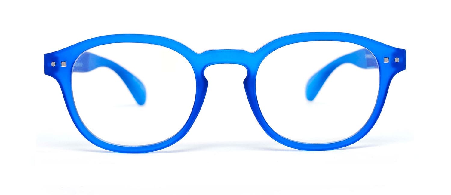 Blue model 2 screen glasses front