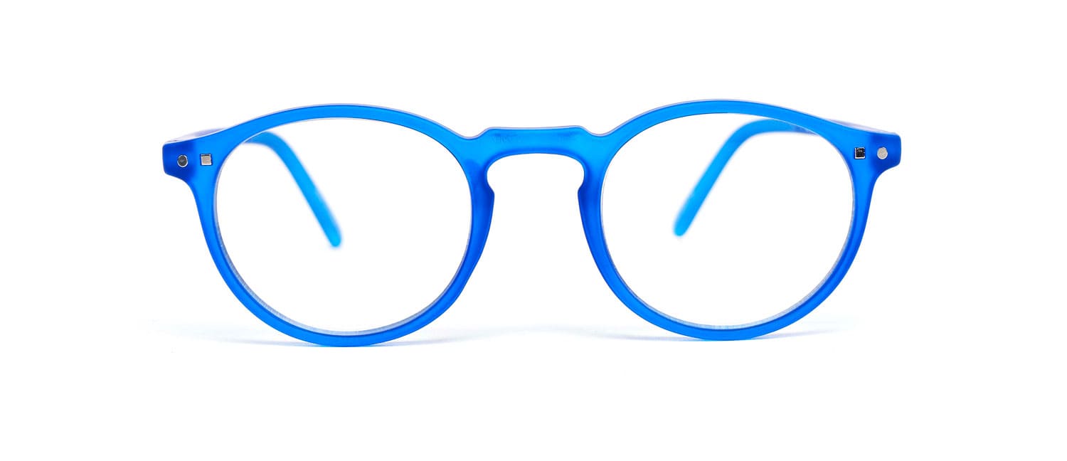 Blue model 4 reading glasses front