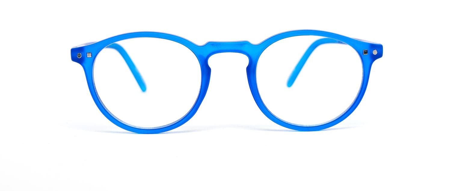 Blue model 4 screen glasses front