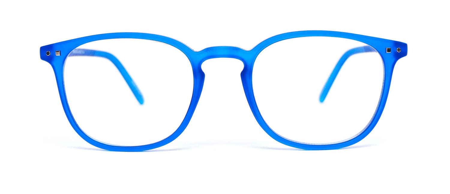 Blue model 5 reading glasses front