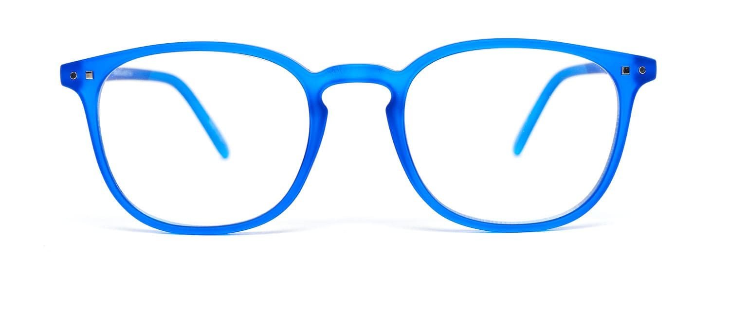 Blue model 5 screen glasses front