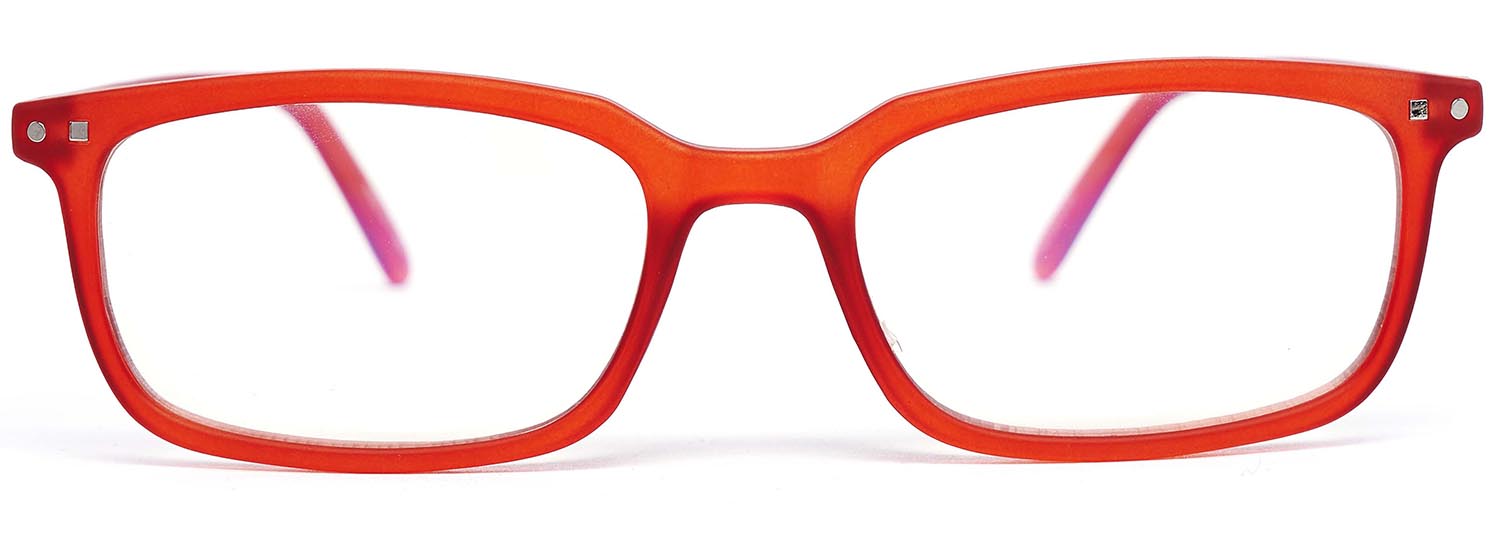 FEEGOO Red model 1 screen/reading glasses front