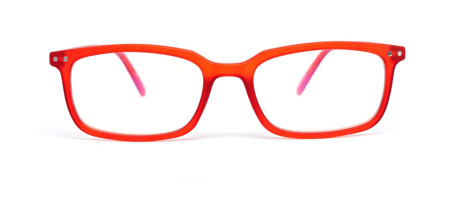Red Model 1 screen glasses front