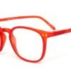 Red model 5 screen glasses side