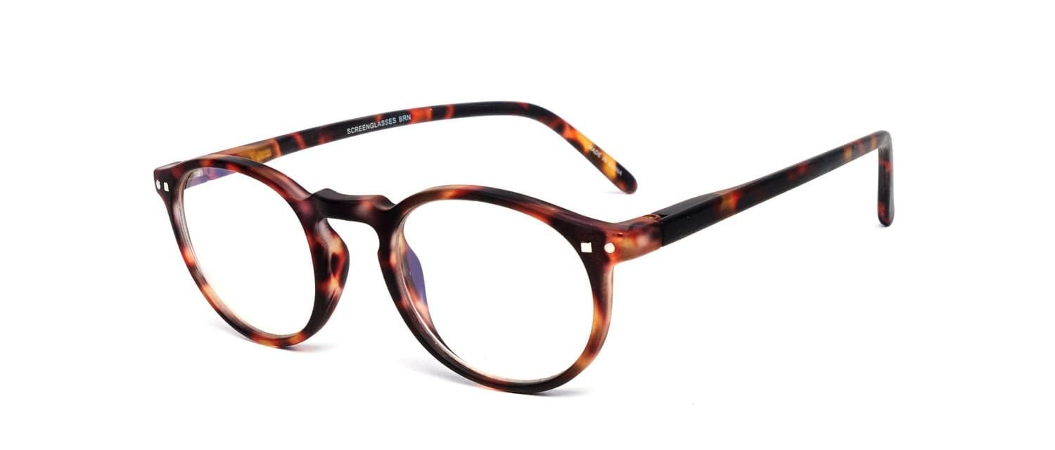 Tortoise model 4 screen glasses side