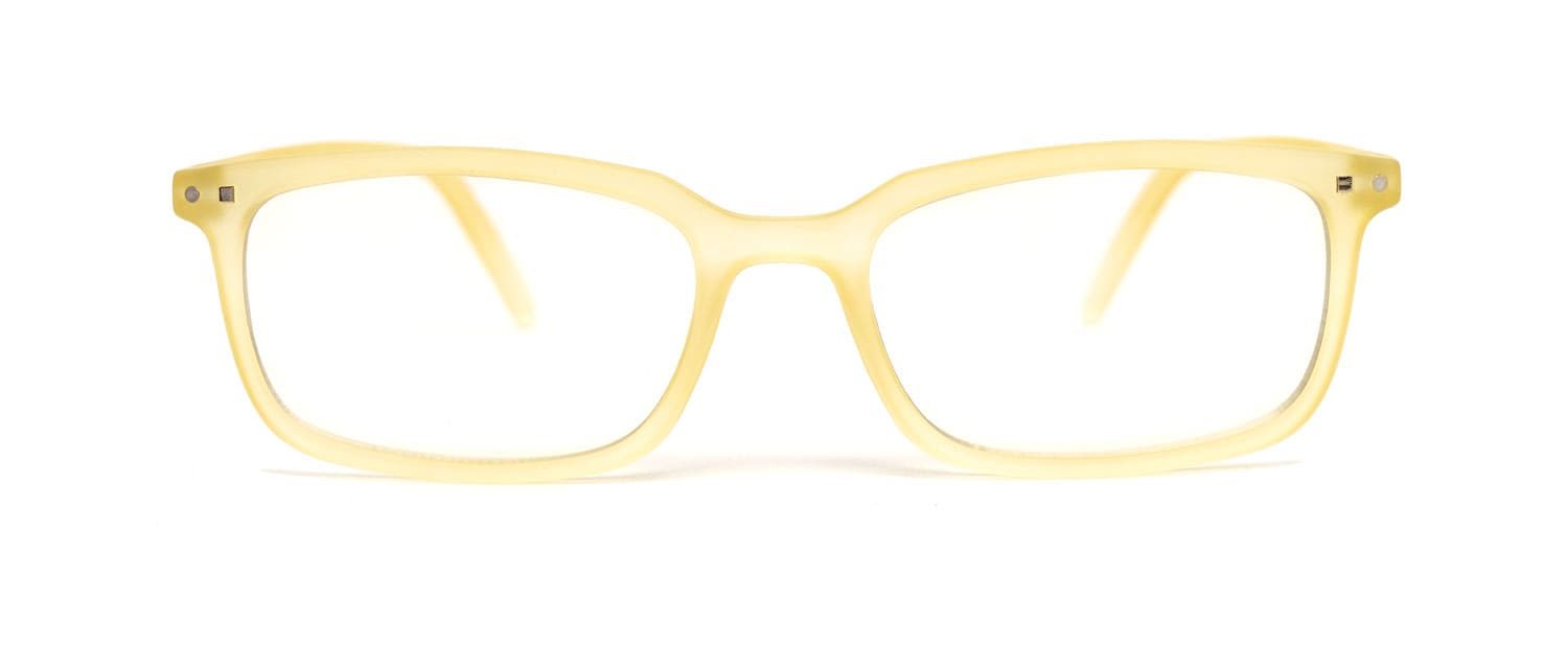Yellow Model 1 screen glasses front