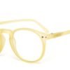 Yellow model 3 reading glasses side