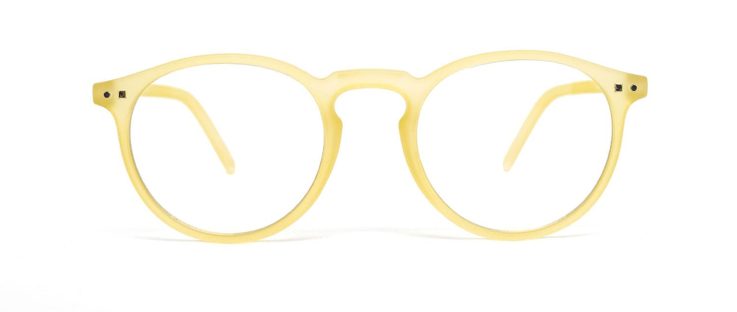 Yellow model 3 screen glasses front