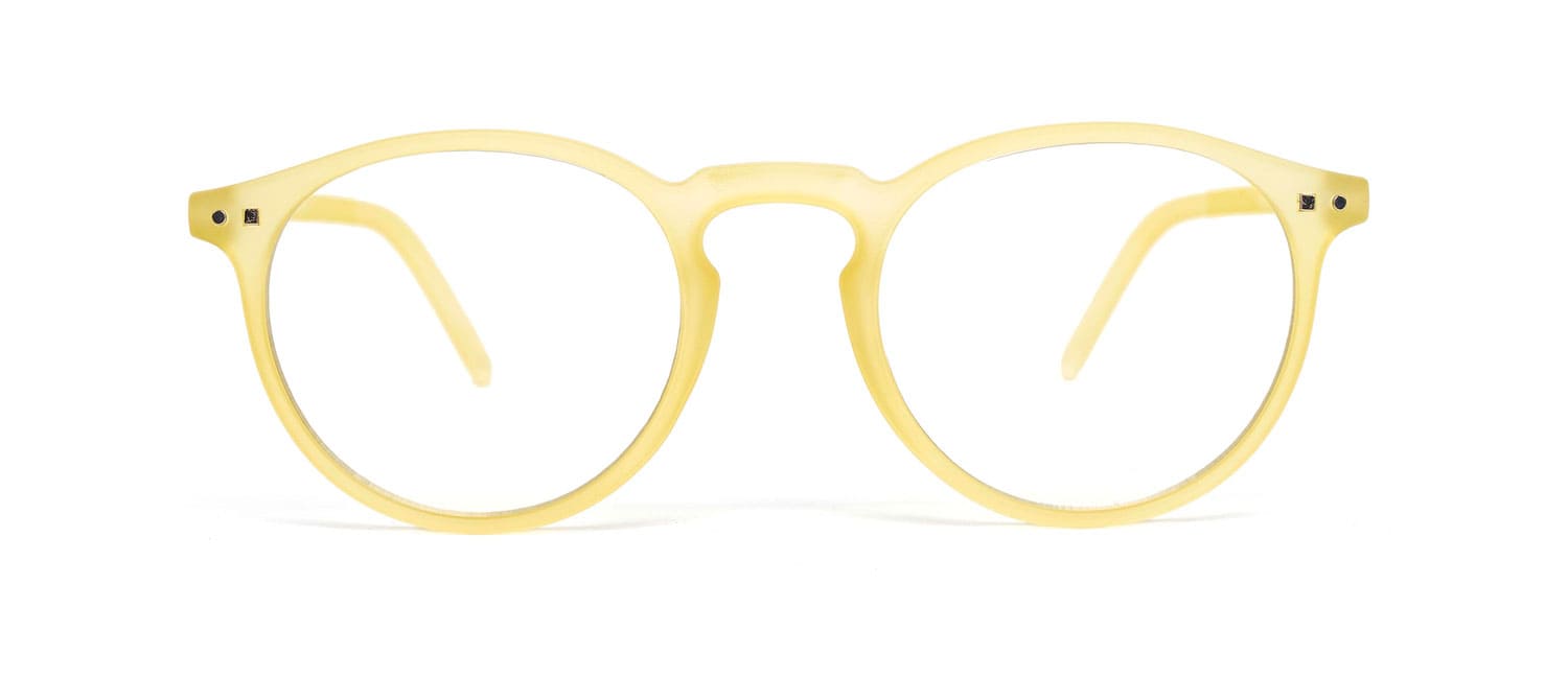 Yellow model 3 screen glasses front