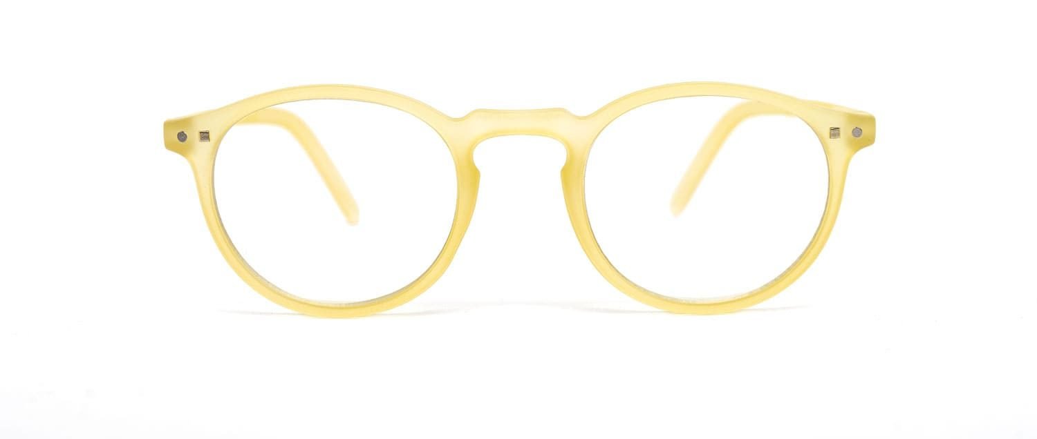 Yellow model 4 screen glasses front