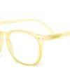 Yellow model 5 reading glasses side